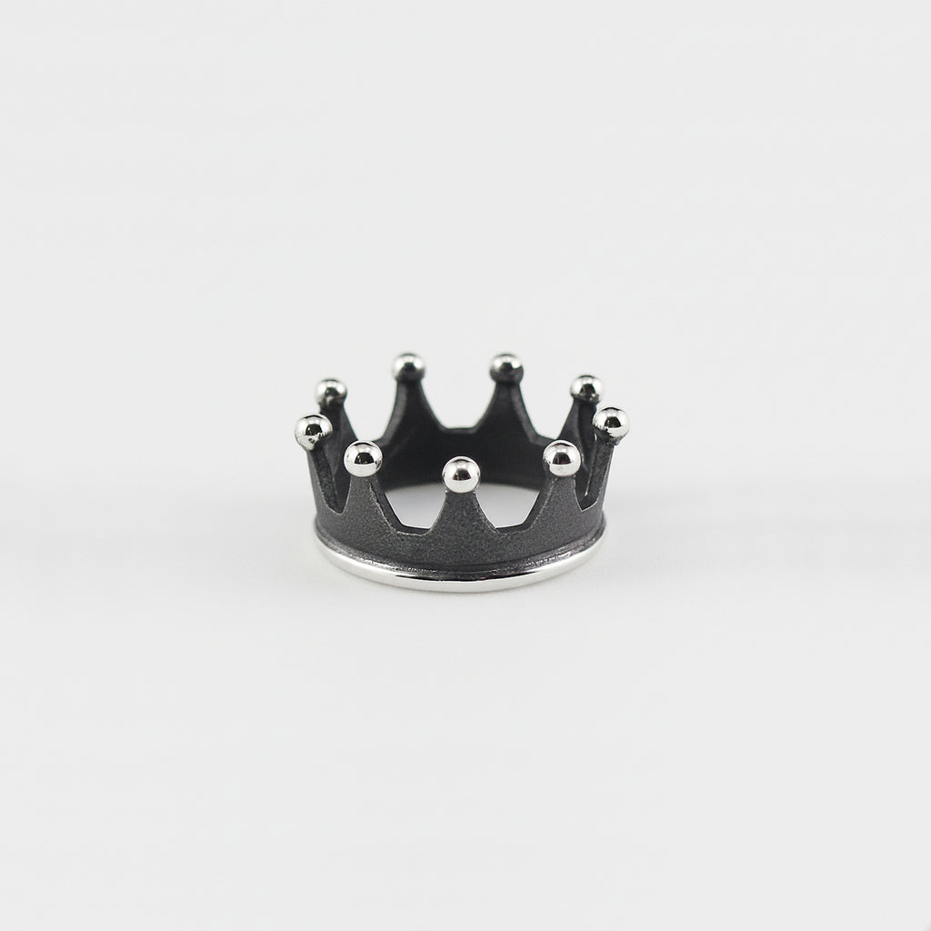 9 point crown bands in silver