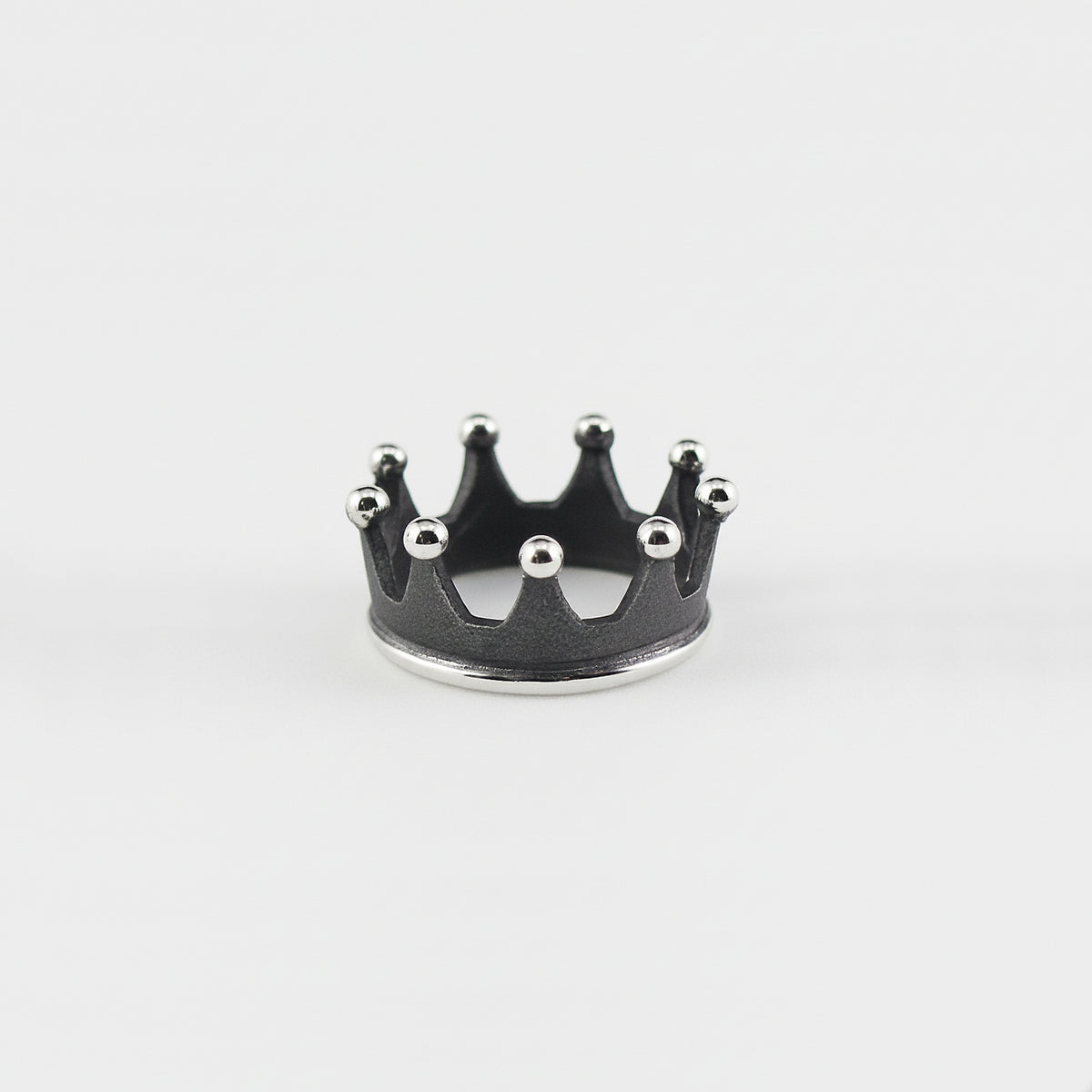 9 point crown bands in silver