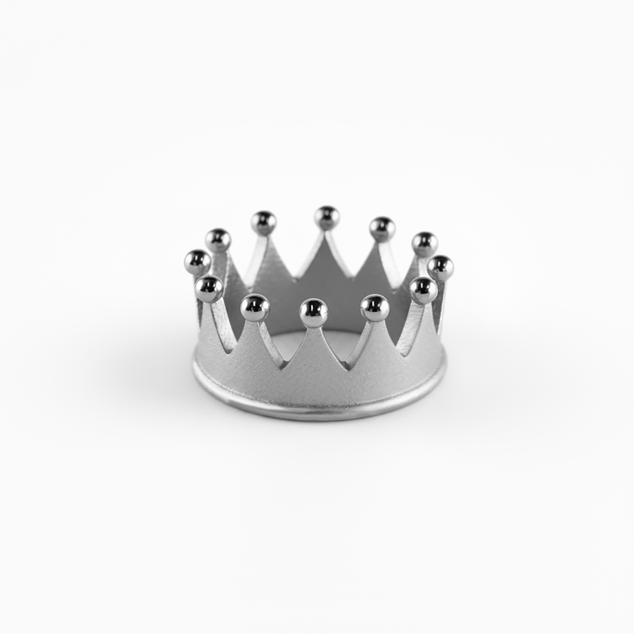 12 point crown bands in silver